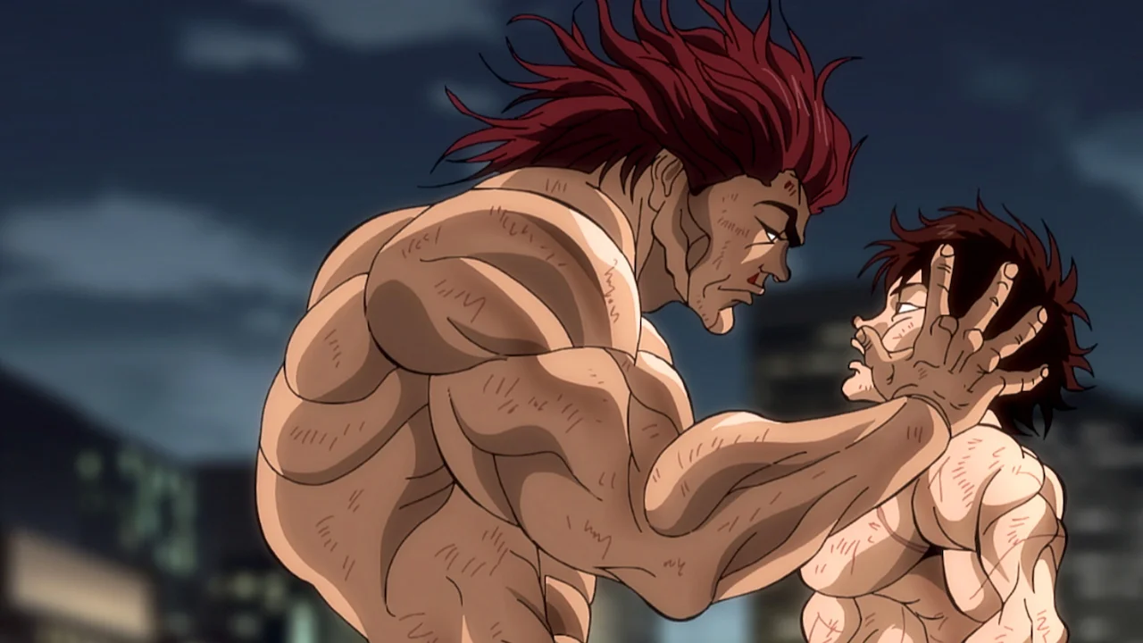 Imagem promocional do anime Baki Hanma